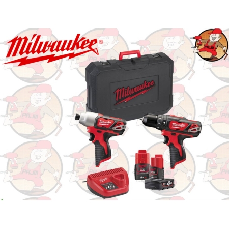 M12BPP2B-421C ZESTAW POWERPACK MILWAUKEE M 12 BPP2B-421C , nr. 4933443497